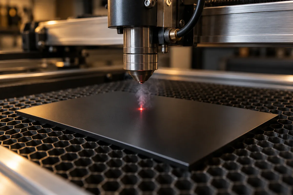 Plaque gravée : ce que le laser fait à chaque matière